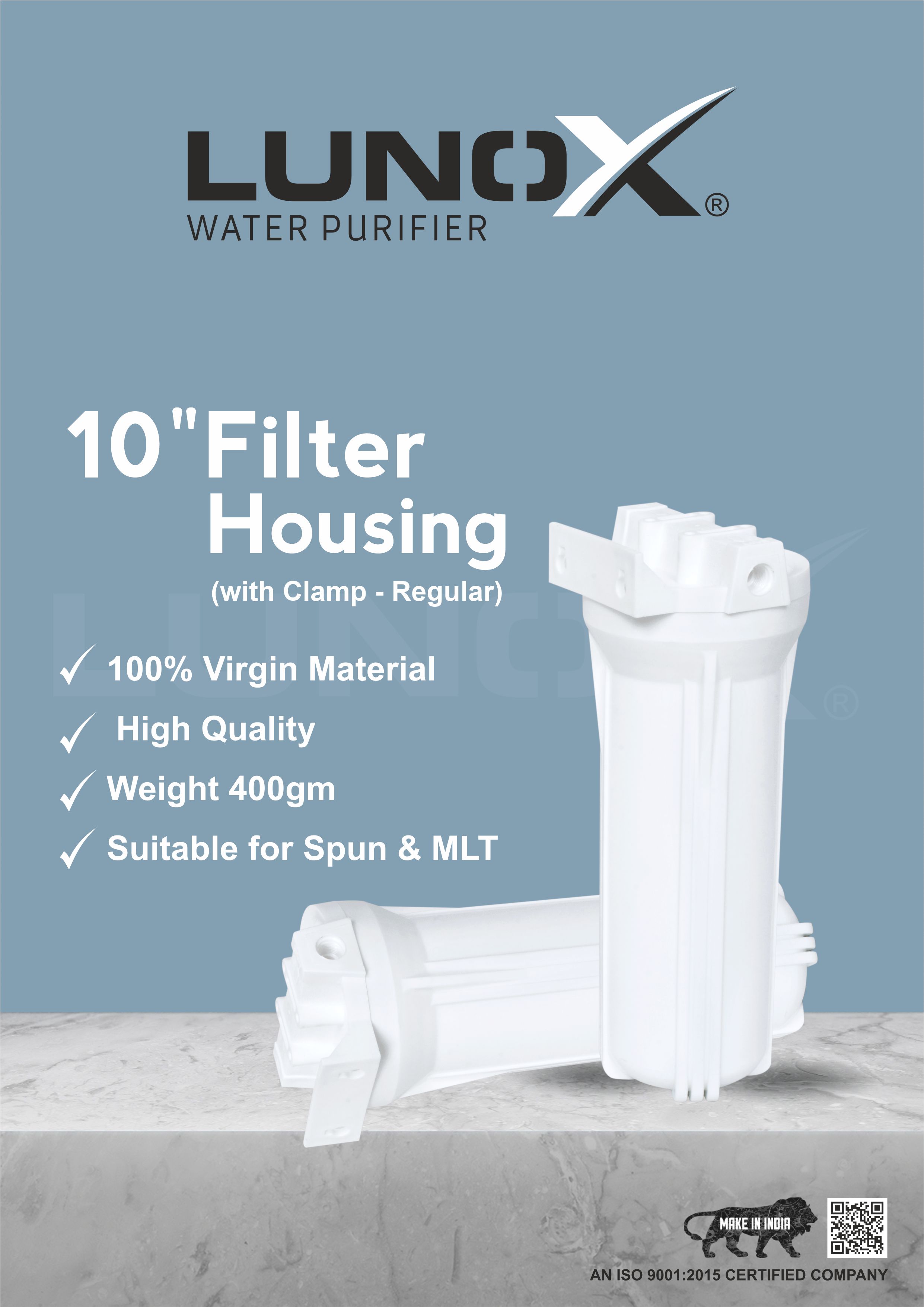 10" Filter Housing - White